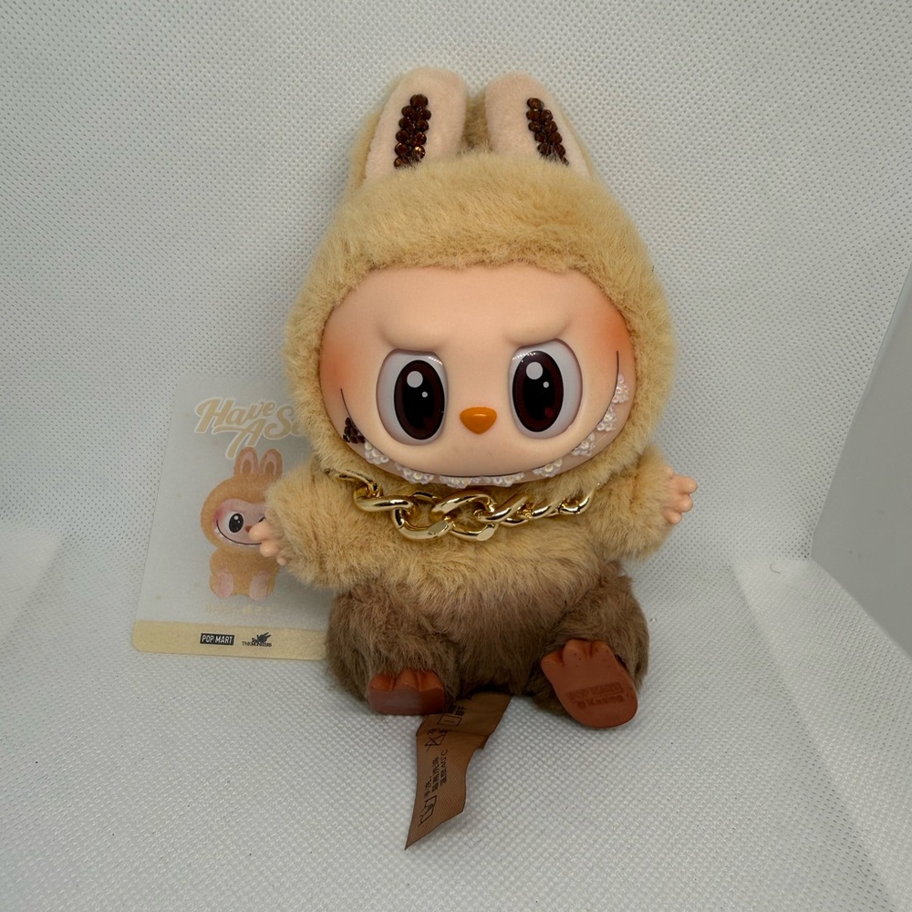 THE MONSTERS - Customized Have a Seat Vinyl Plush Labubu - BaBa
